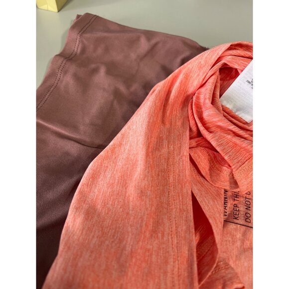 Zuda Z Cool 2 Pack of Tank Tops Women XXS Rose Heather Peach Polyester Blend NEW - Picture 7 of 8